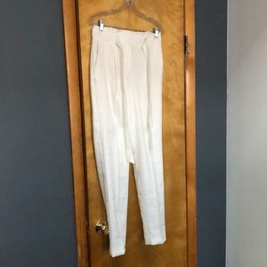 High Waisted Paper Bag Pants